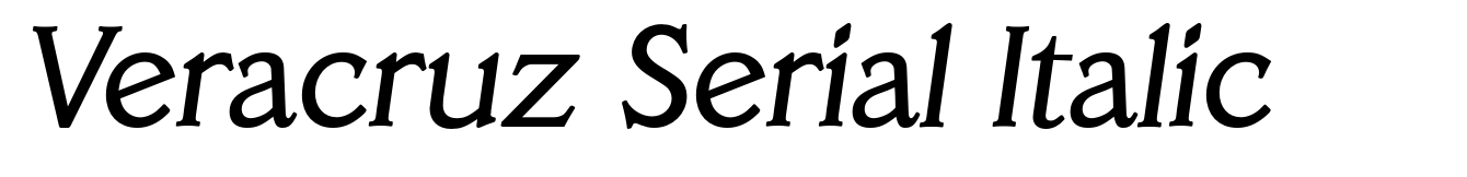 Veracruz Serial Italic